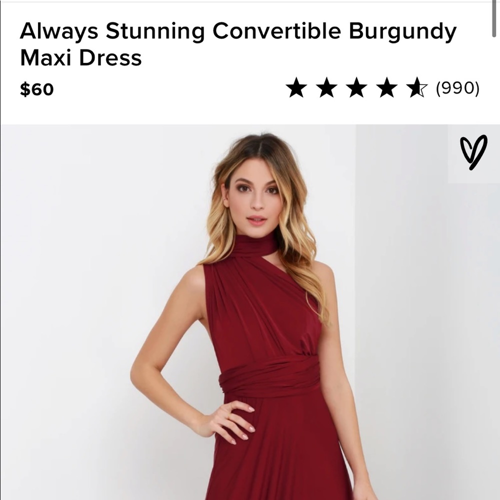 Lulus Tricks of the Trade Dress - Burgandy